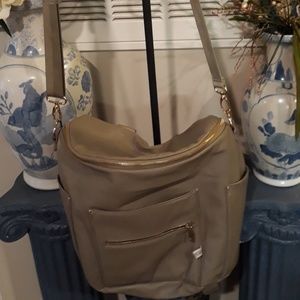 Fawn design crossbody backpack